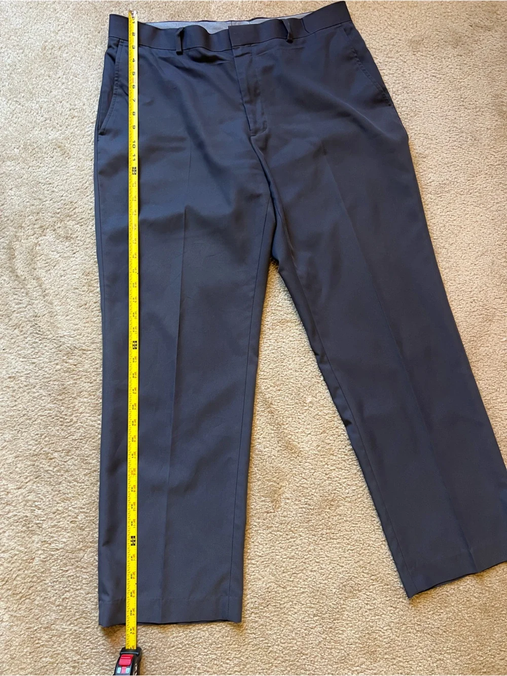 Walter Hagen Men's Size 36x30 Dark Slate Grey Flat Front Golf Pants - Picture 6 of 8